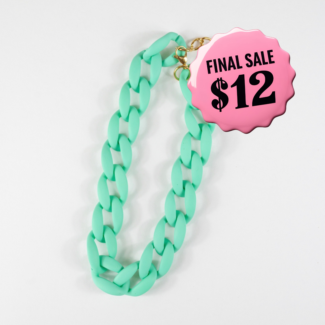 Chain Necklace - Matte Turquoise