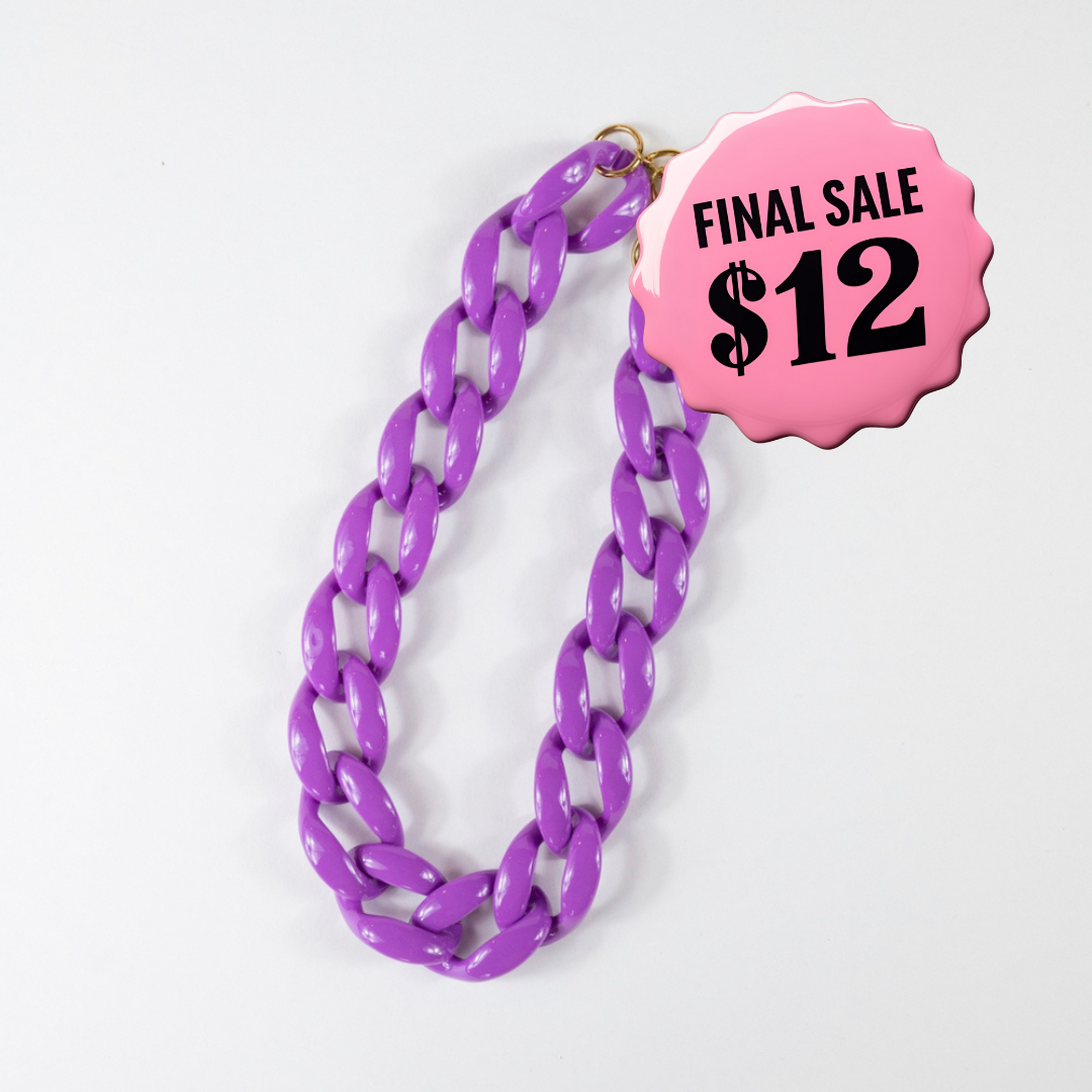 Chain Necklace - Purple