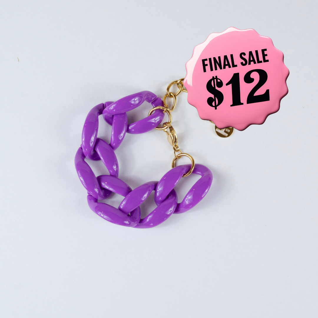 Chain Bracelet - Purple