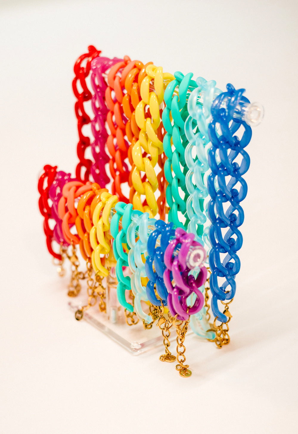 Chain Bracelet - Matte Coral