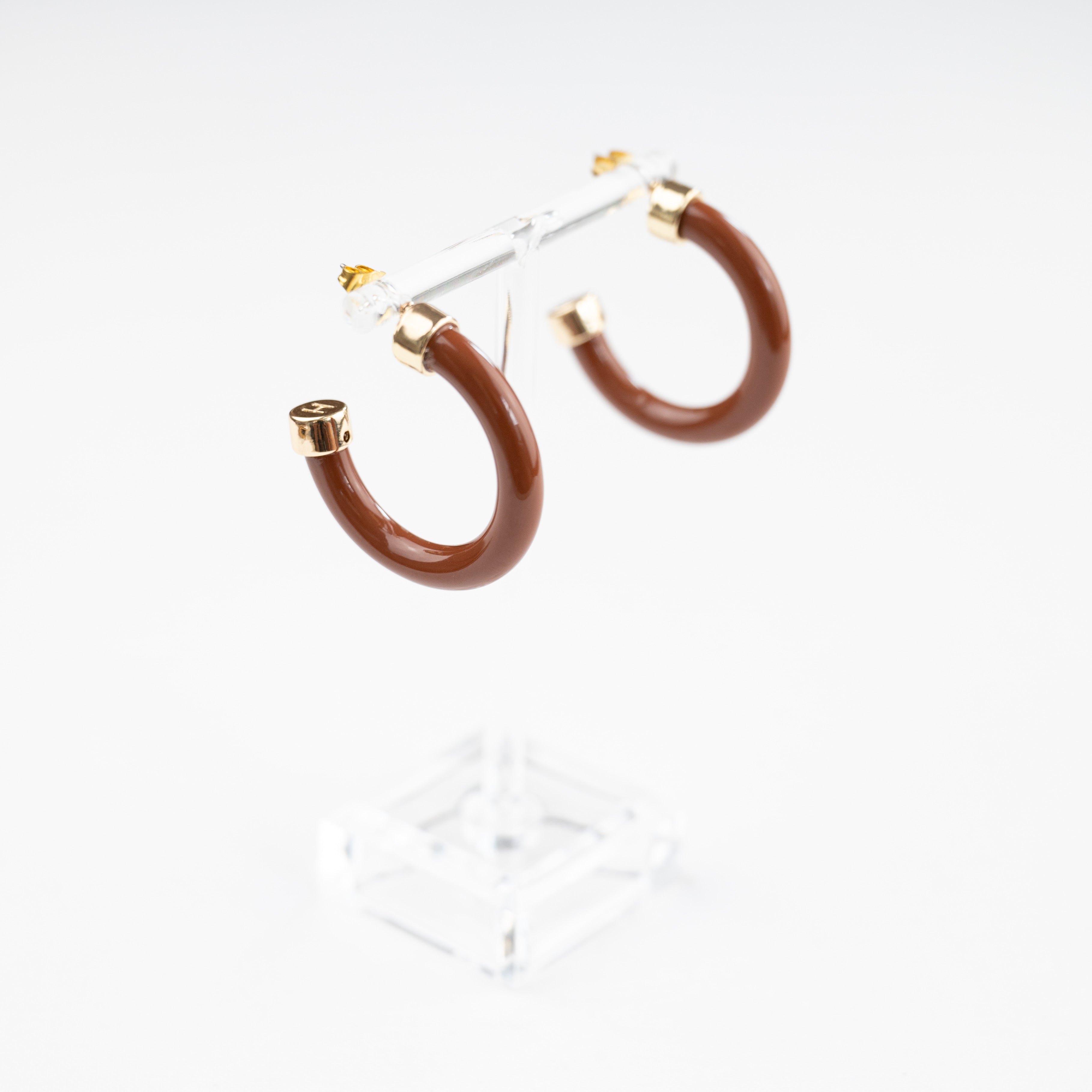 Chocolate 1-Inch Hoops - WAREHOUSE SALE