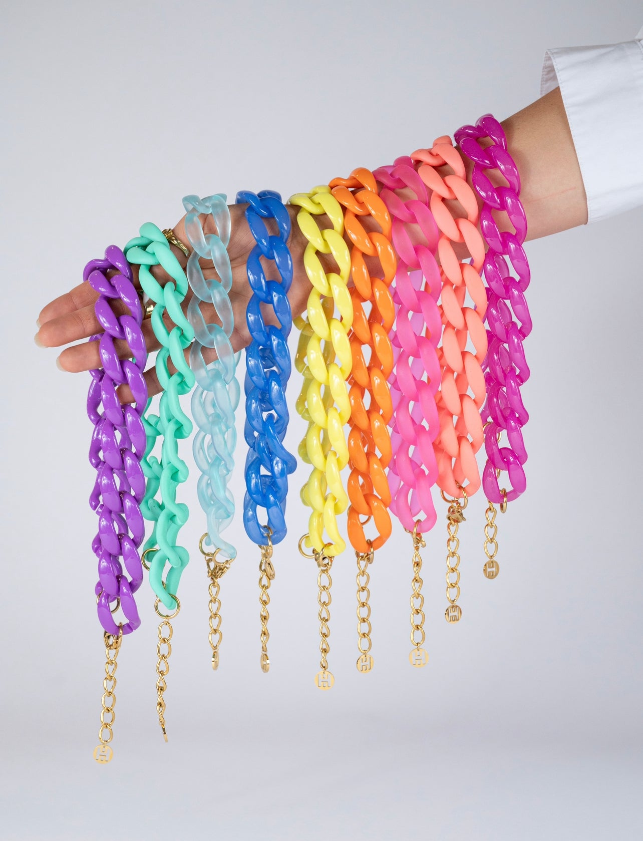Orange Chain Necklace - WAREHOUSE SALE