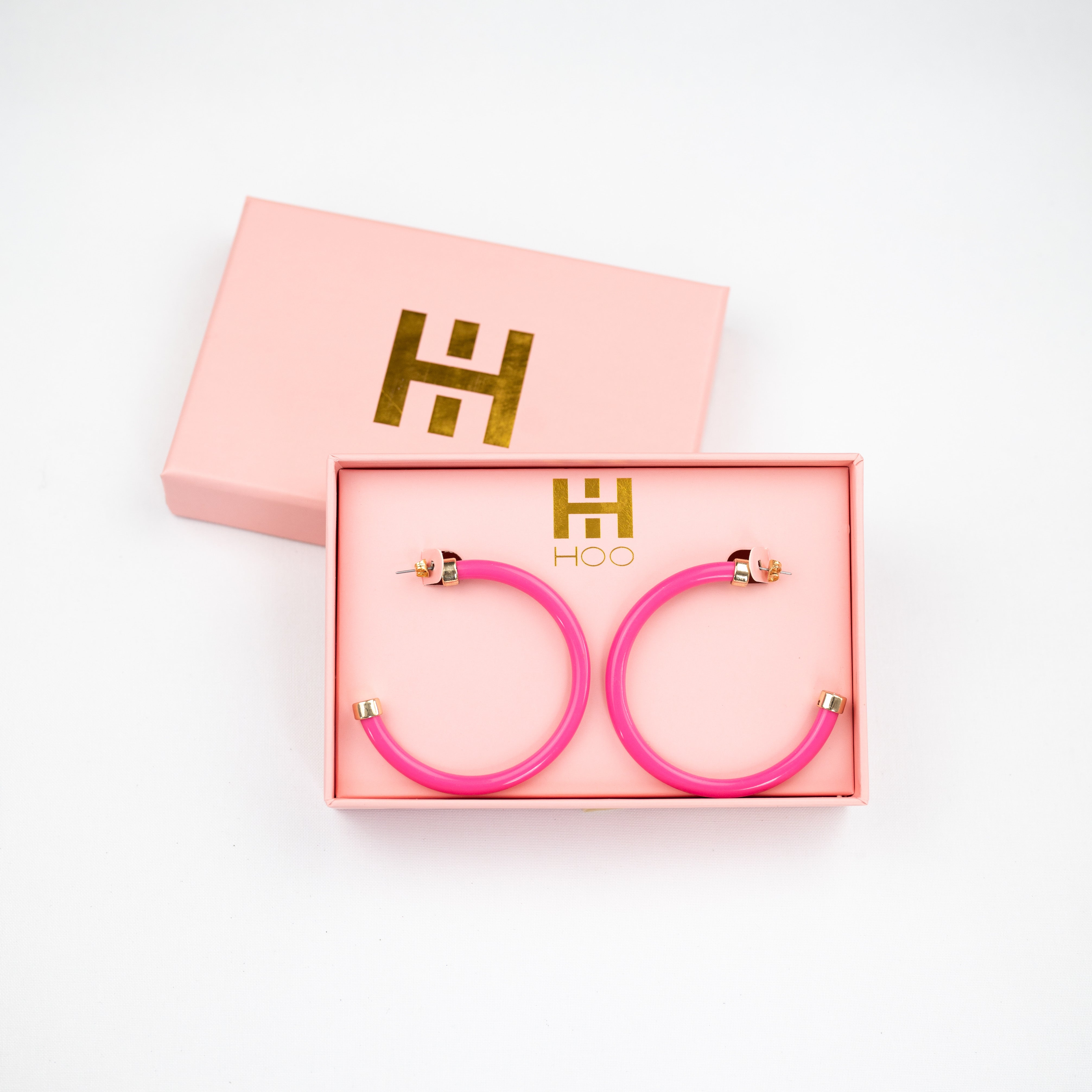 Hot Pink 2-Inch Hoops - WAREHOUSE SALE