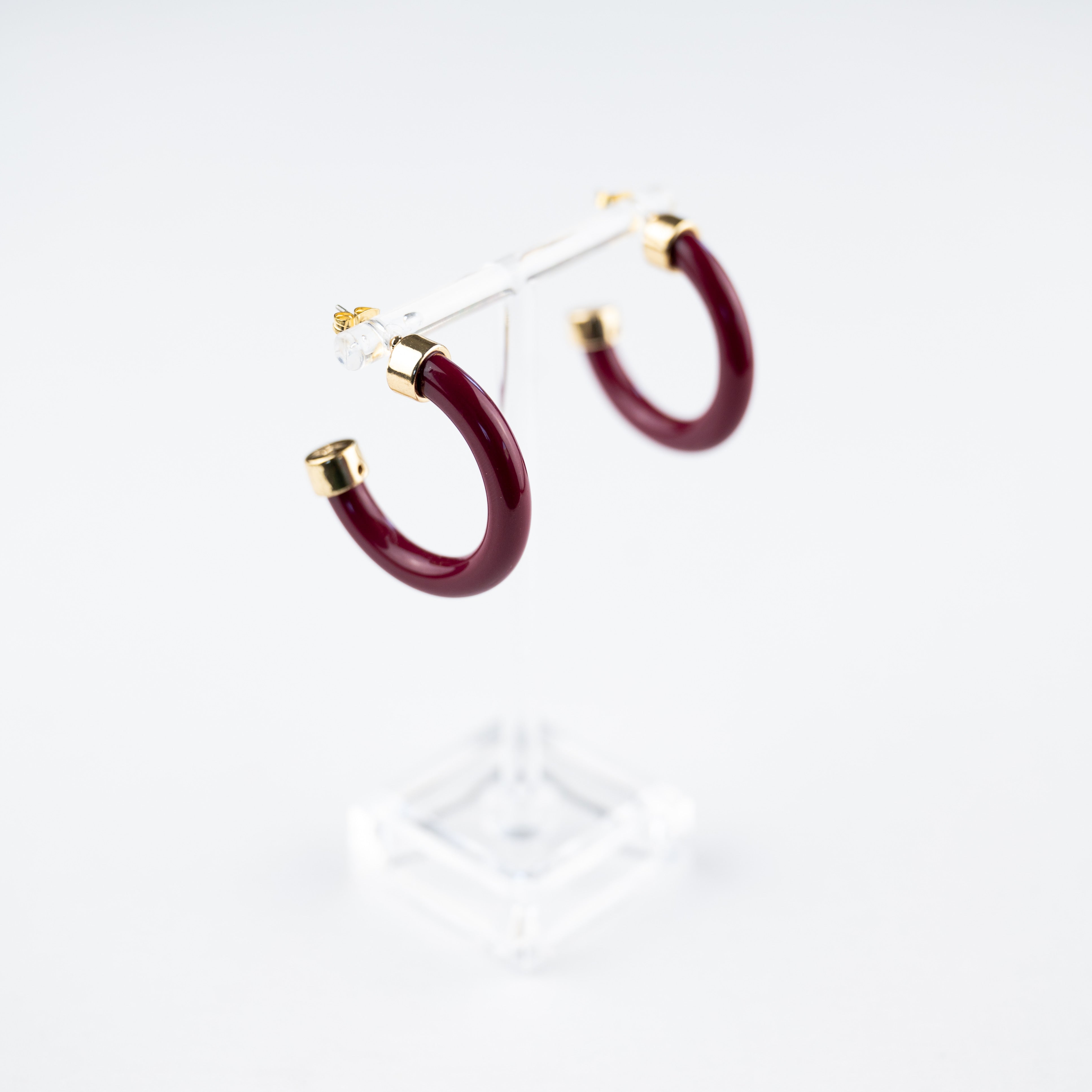 Maroon 1-Inch Hoops - WAREHOUSE SALE