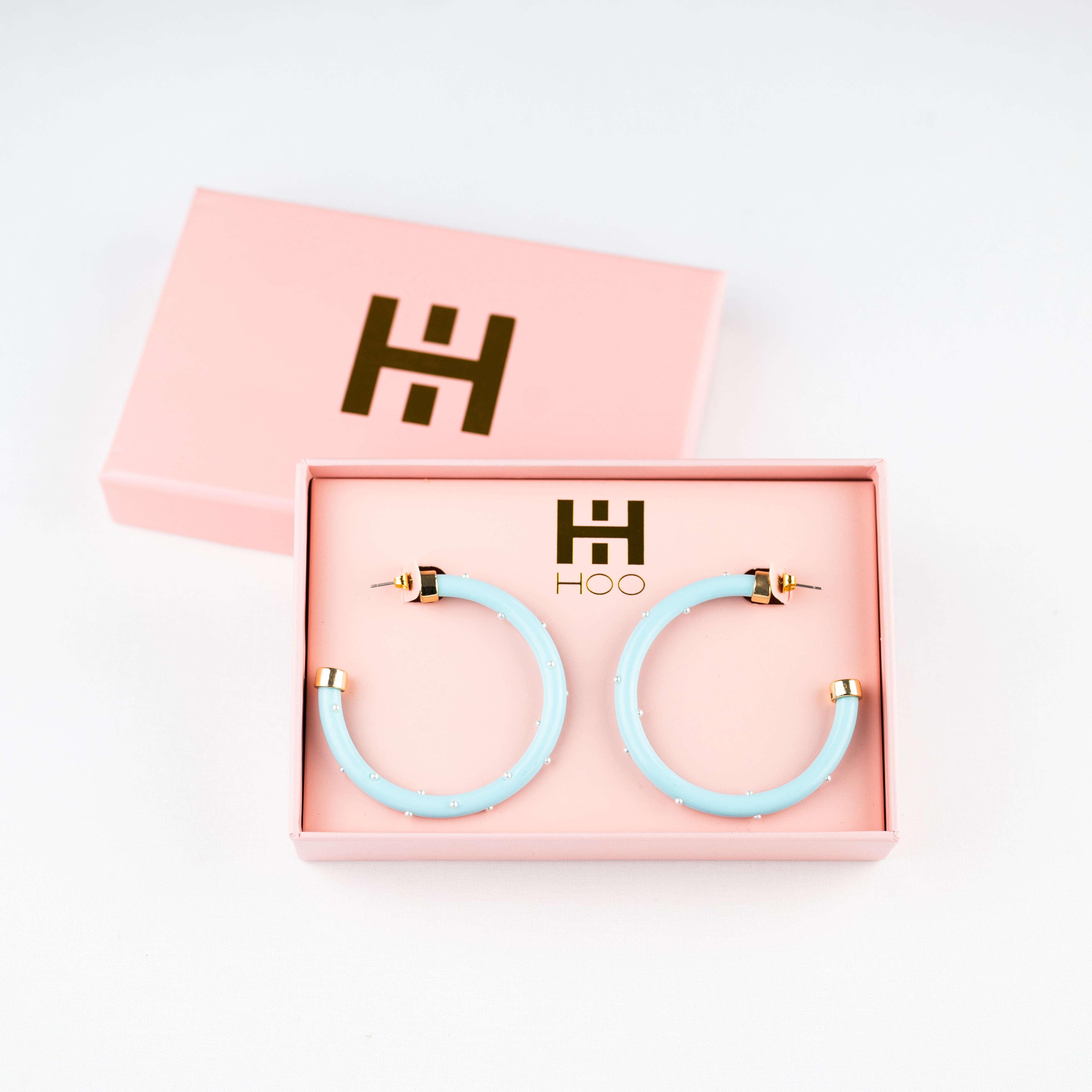 Surf with Pearls 2-Inch Hoops - WAREHOUSE SALE