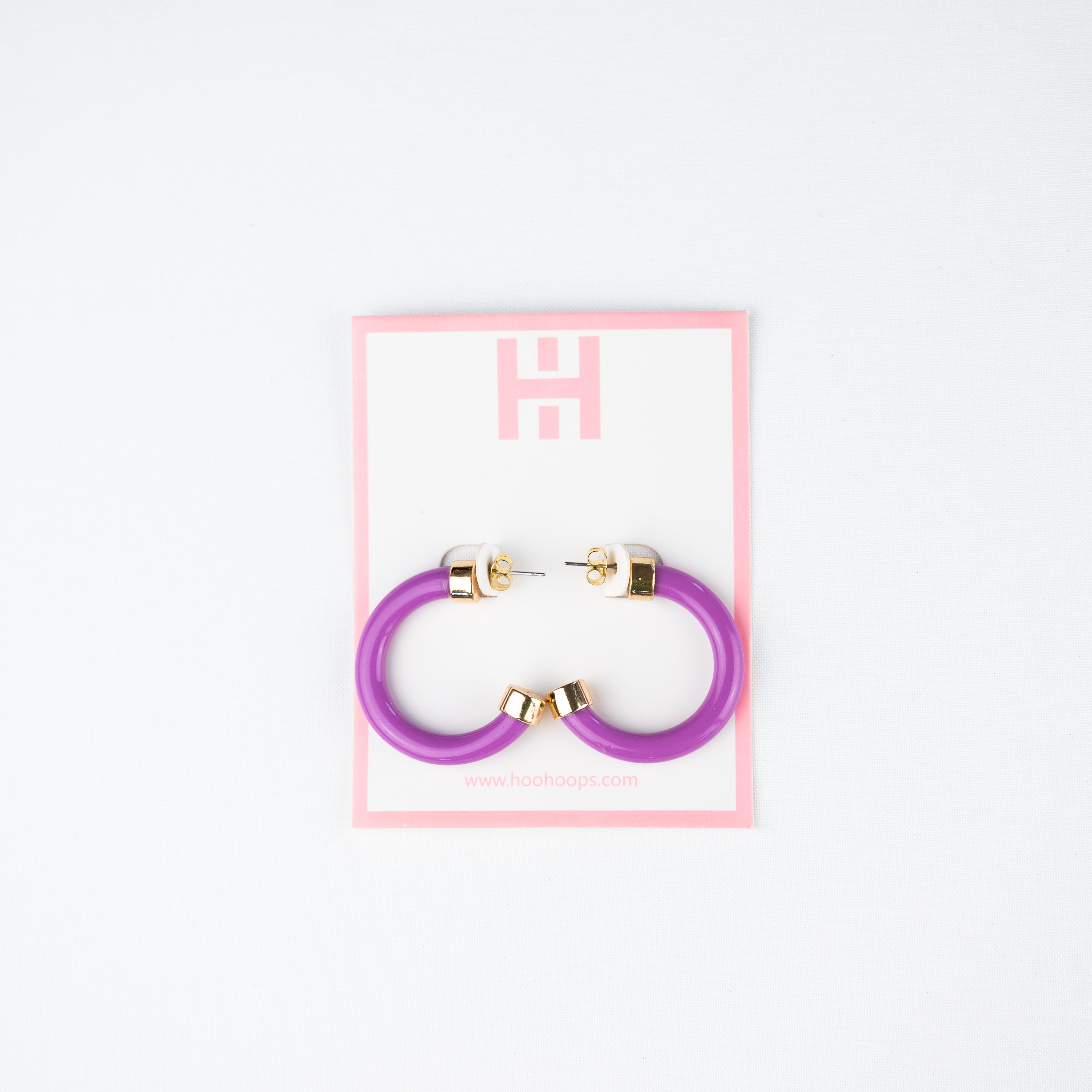 Mini Hoops - Dark Orchid