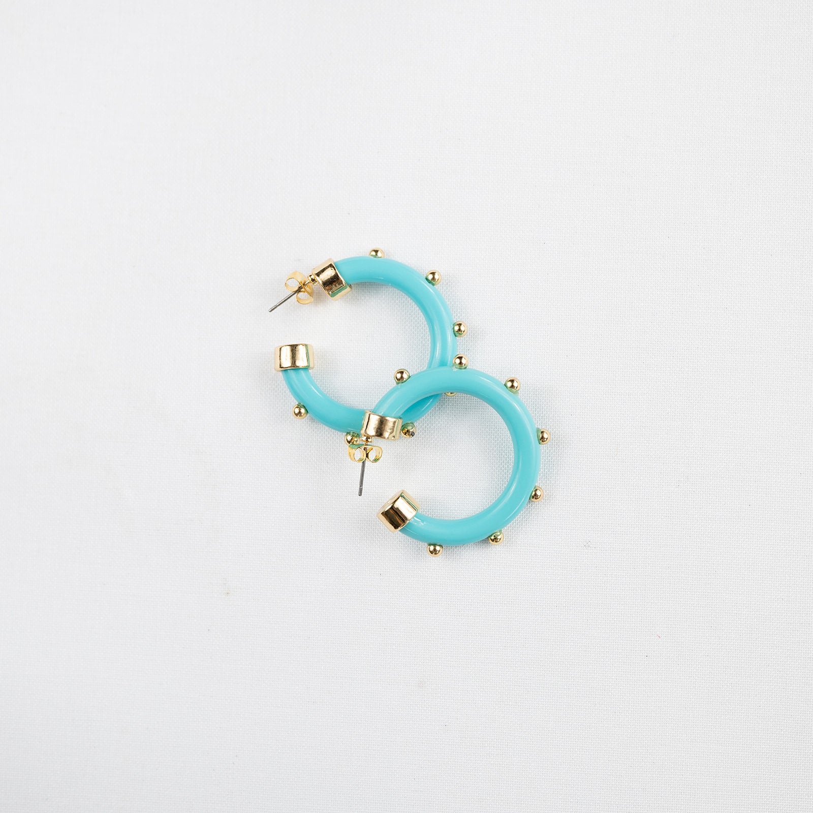 Minis - Turquoise with Gold Balls