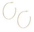 The Textured Skinny Hoops