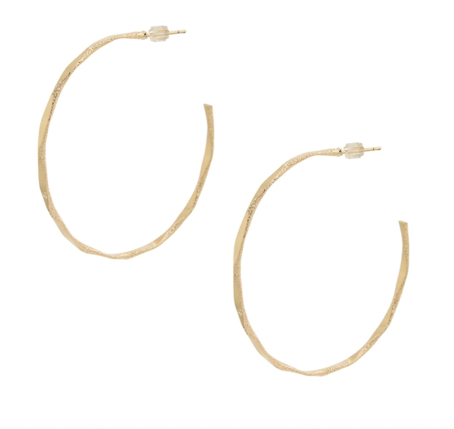 The Textured Skinny Hoops