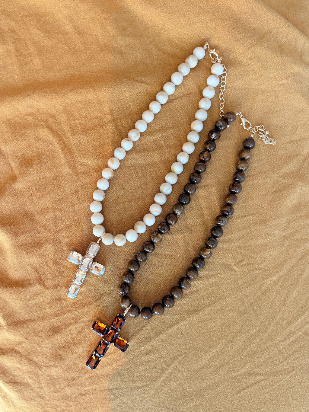 The Beaded Cross Necklace