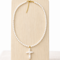 Mother of Pearl Collection - Cross Necklace