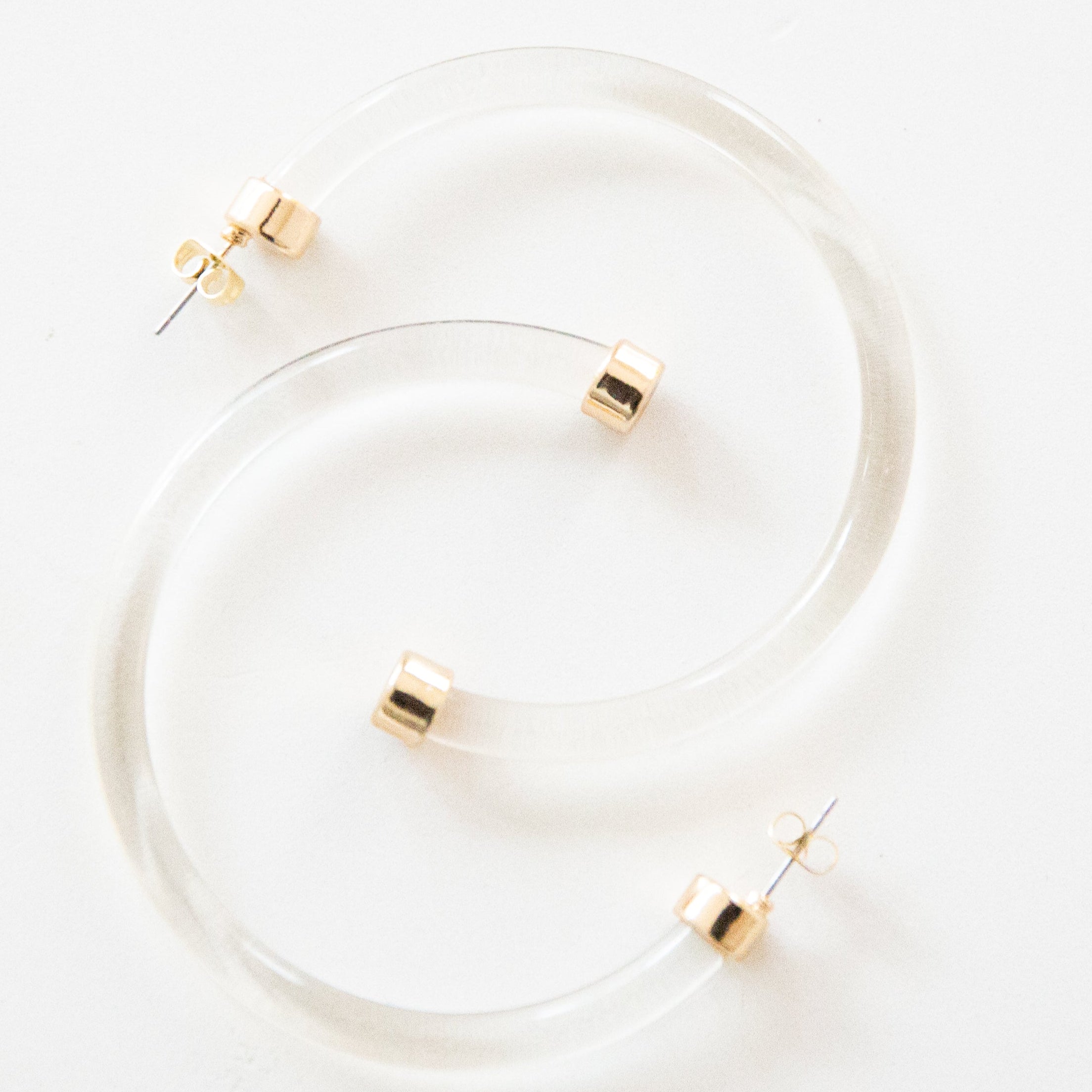 Clear Hoop Earrings