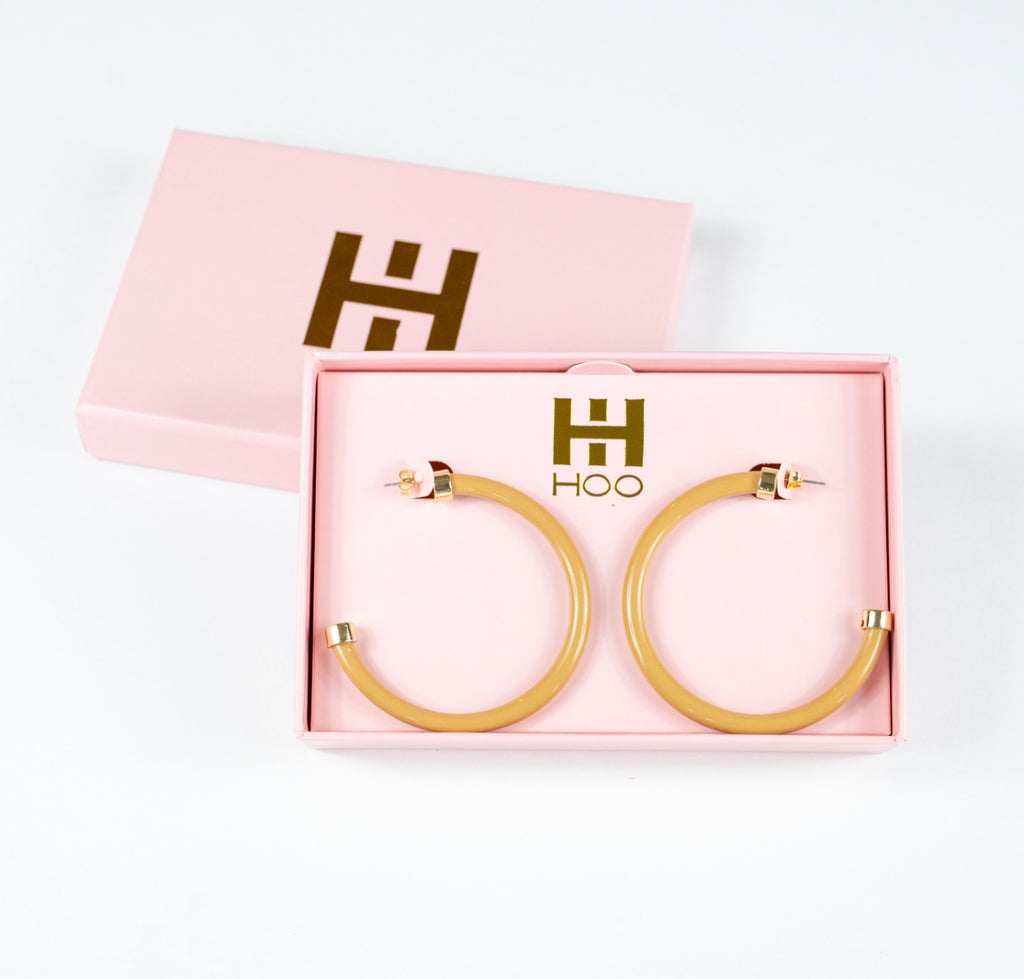 Camel Hoop Earrings