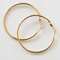The Holly Hoop Earrings - Gold , 1.5 Inch