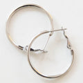 The Holly Hoop Earrings - Silver , 1 Inch
