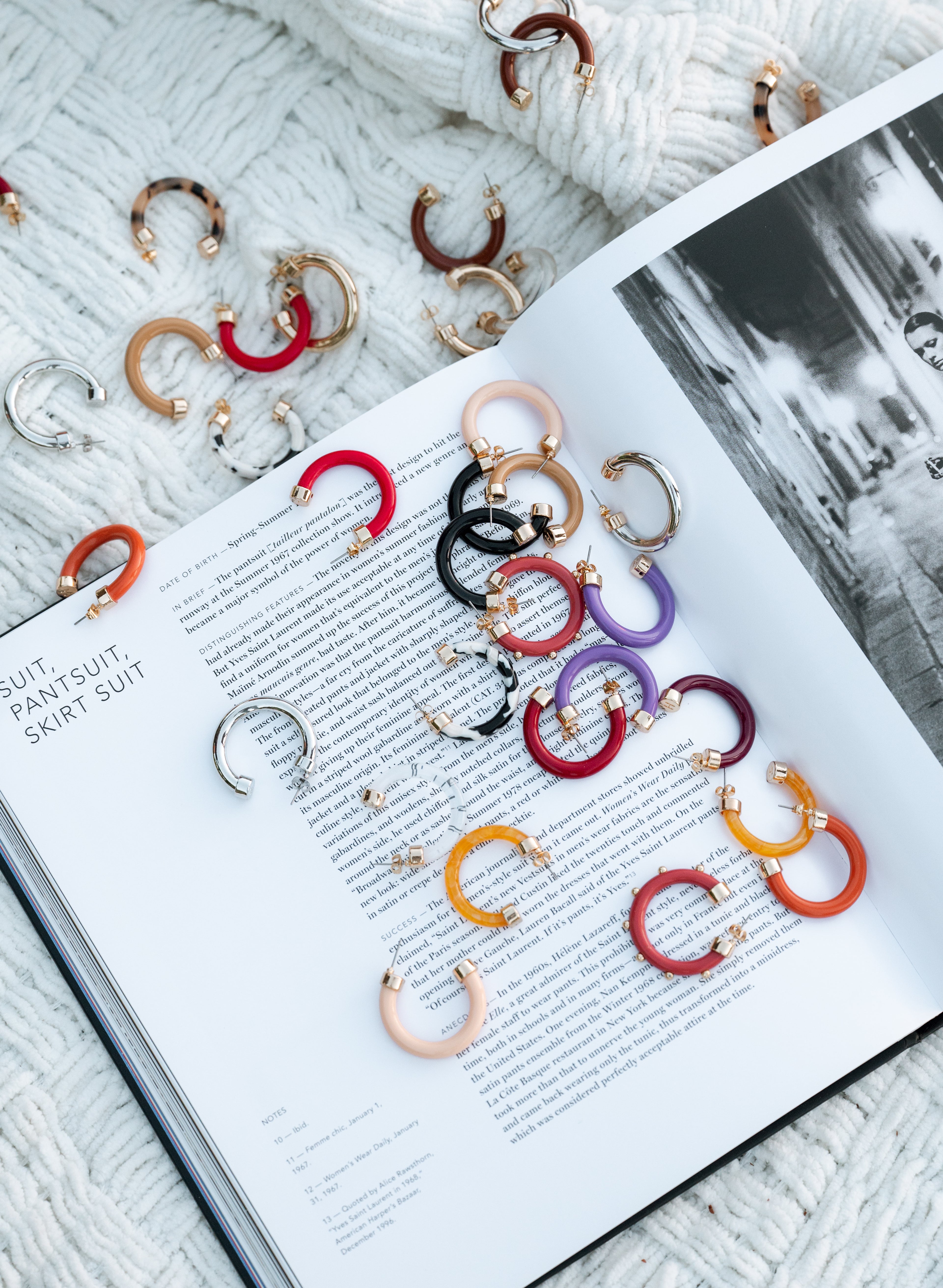 Clear Mini Hoop Earrings