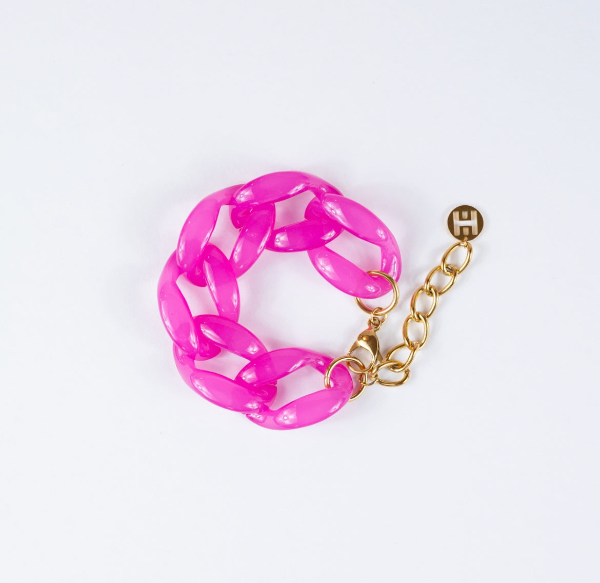 Chain Bracelet - Fuchsia