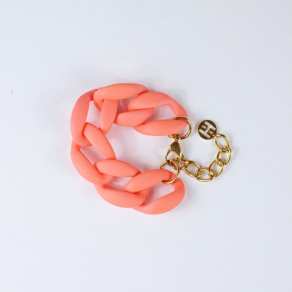 Chunky Resin Link Statement Jewelry | Bold Acrylic Chain Necklace & Bracelet