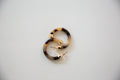 Tortoise Shell Hoop Earrings