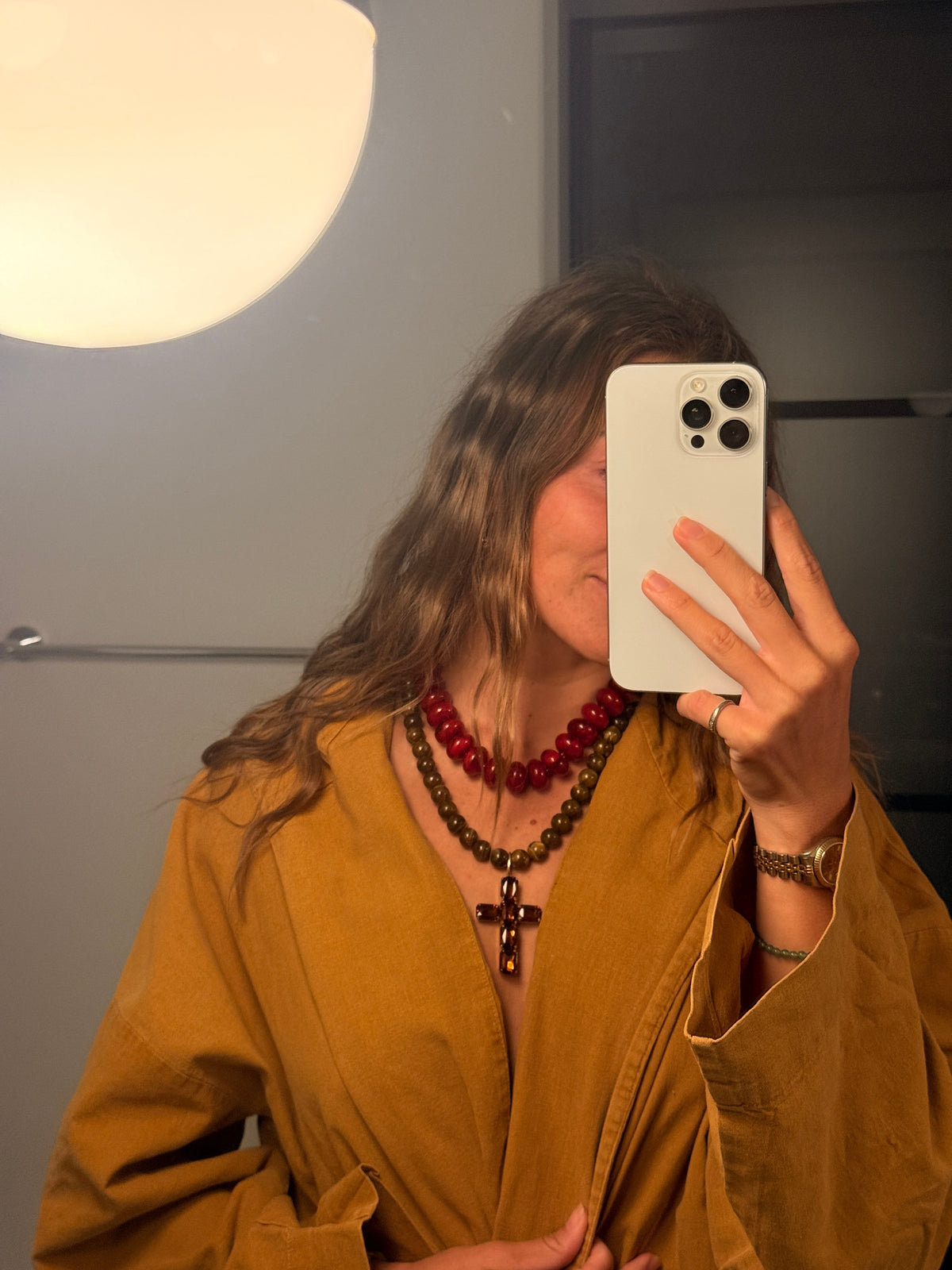 The Beaded Cross Necklace