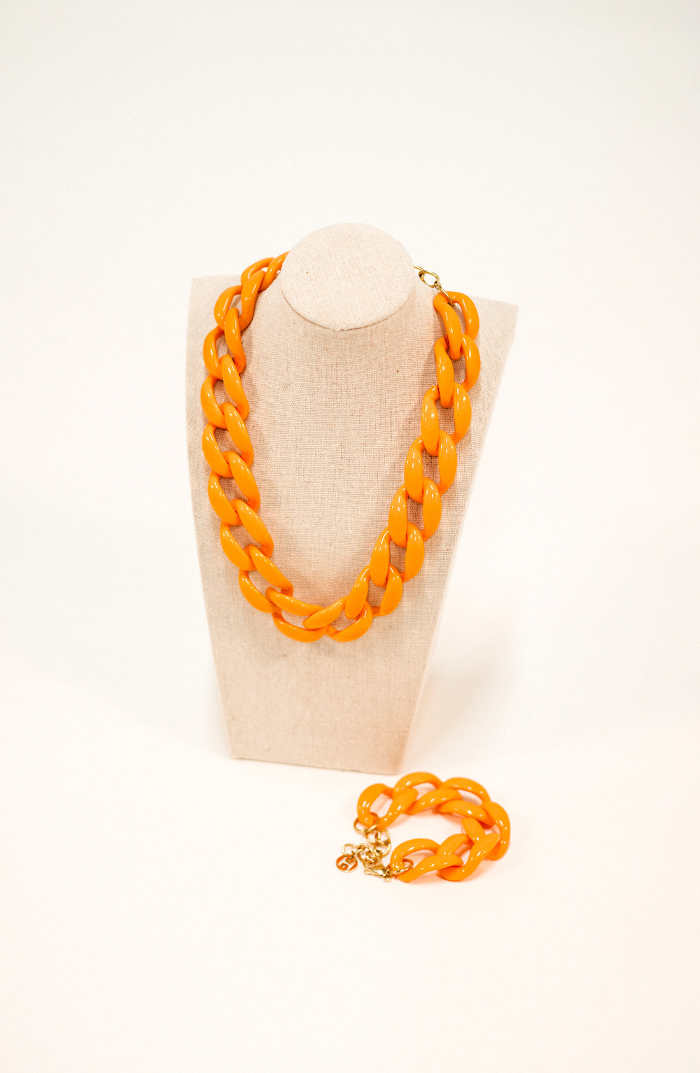 Chain Bracelet- Orange