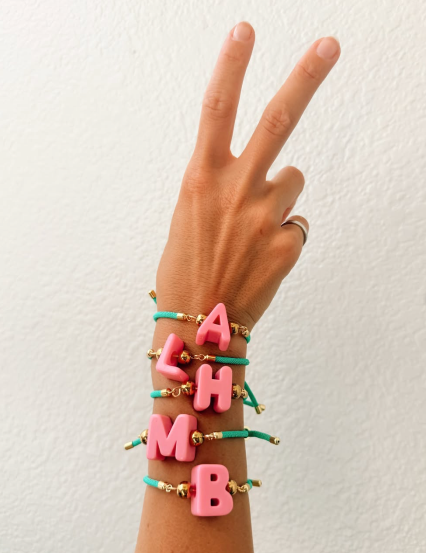 Custom Chunky Initial Bracelet