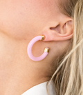 Ballet Blush Hoop Earrings