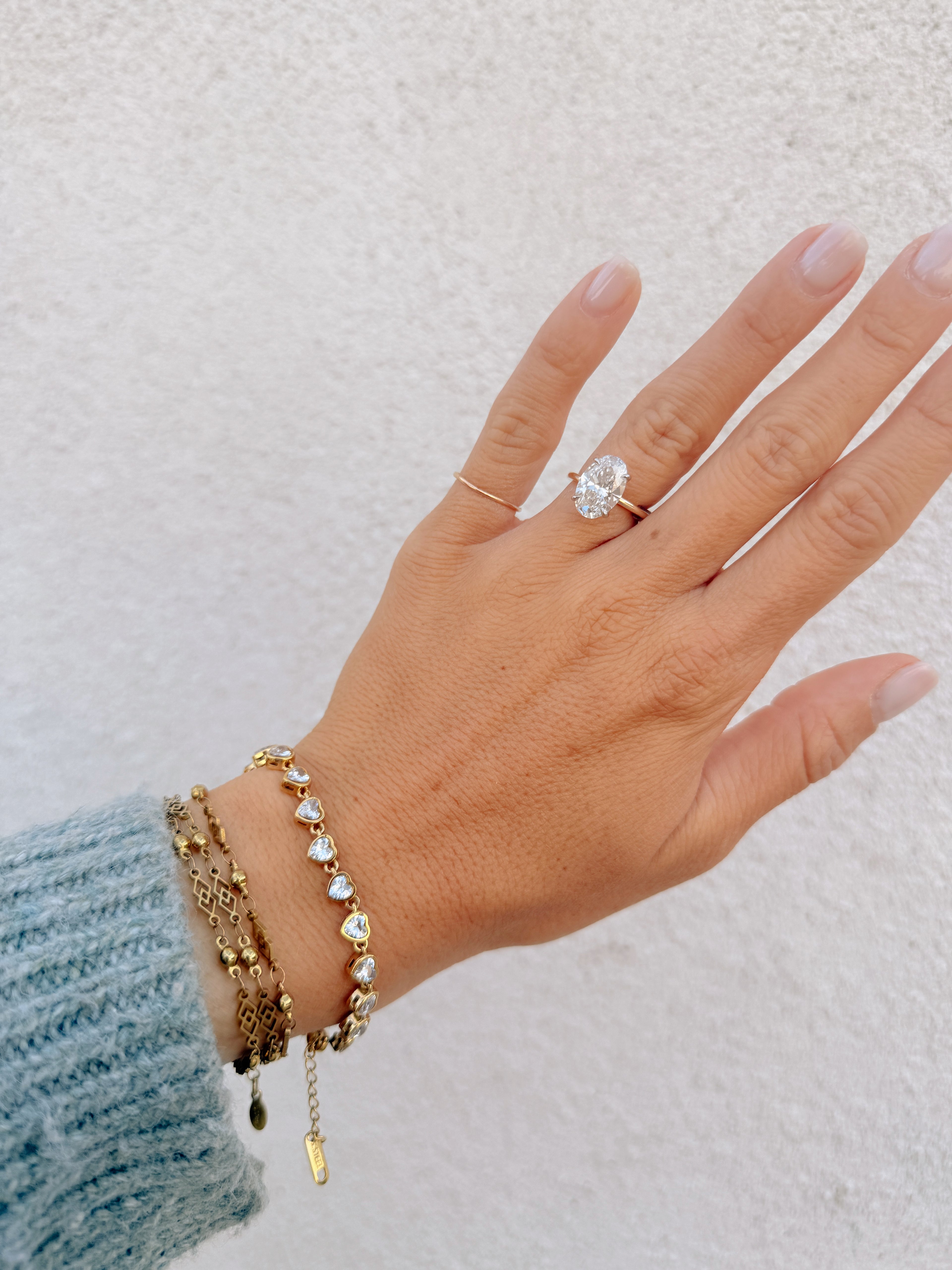 Heart Bezel Bracelet