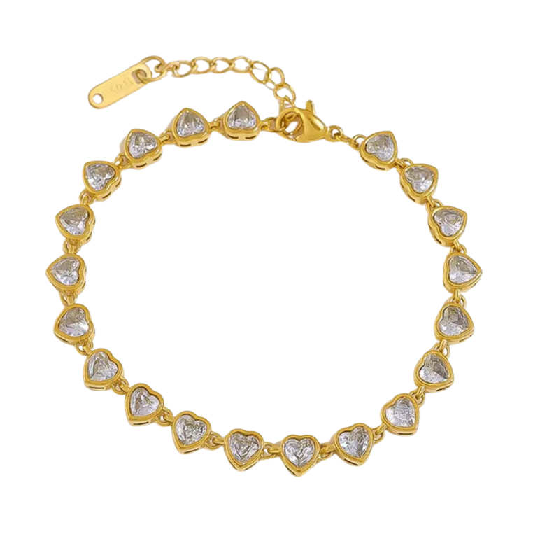 Heart Bezel Bracelet