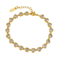 Heart Bezel Bracelet