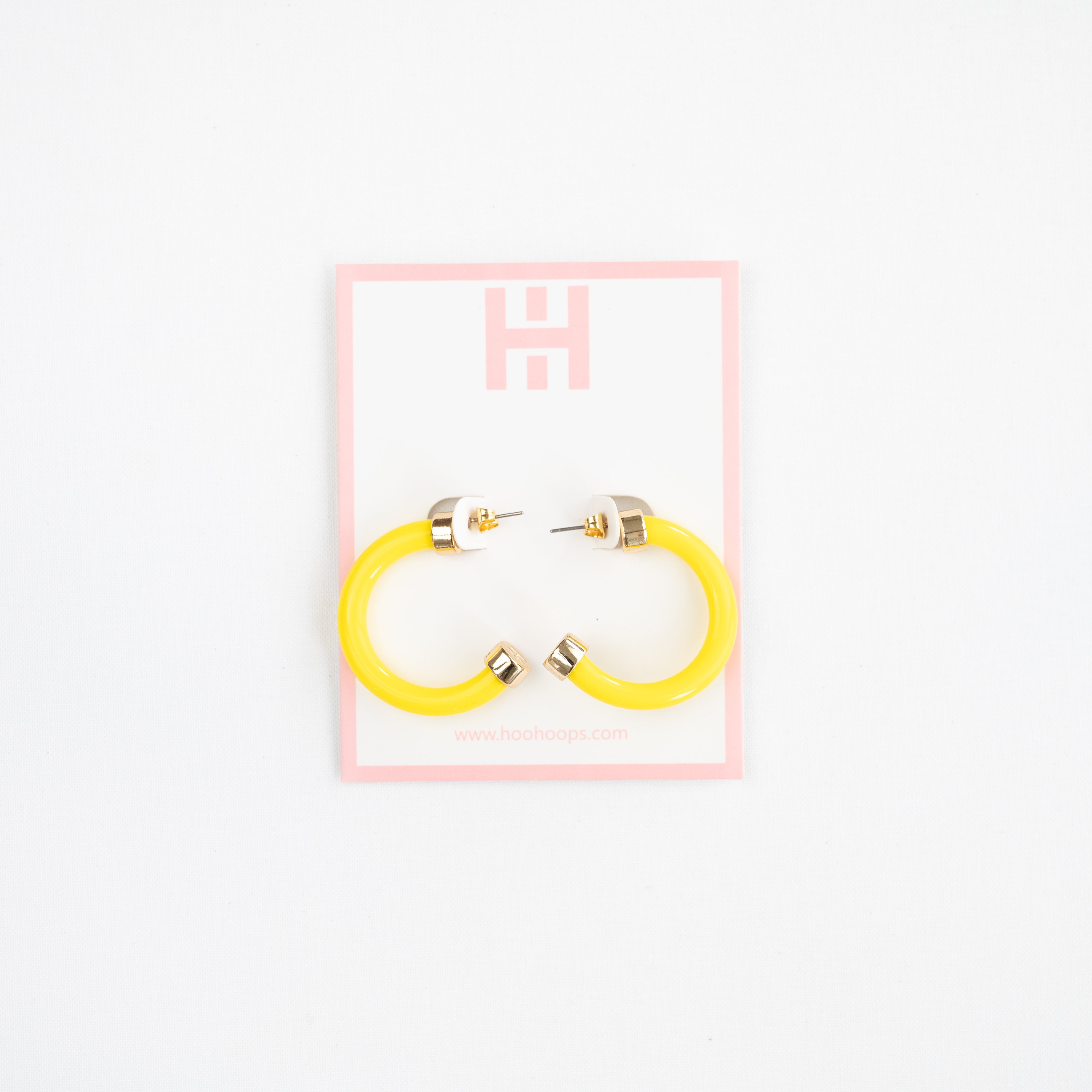 Yellow Hoop Earrings