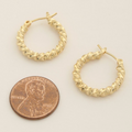 14K Gold Dipped Twisted Hoops