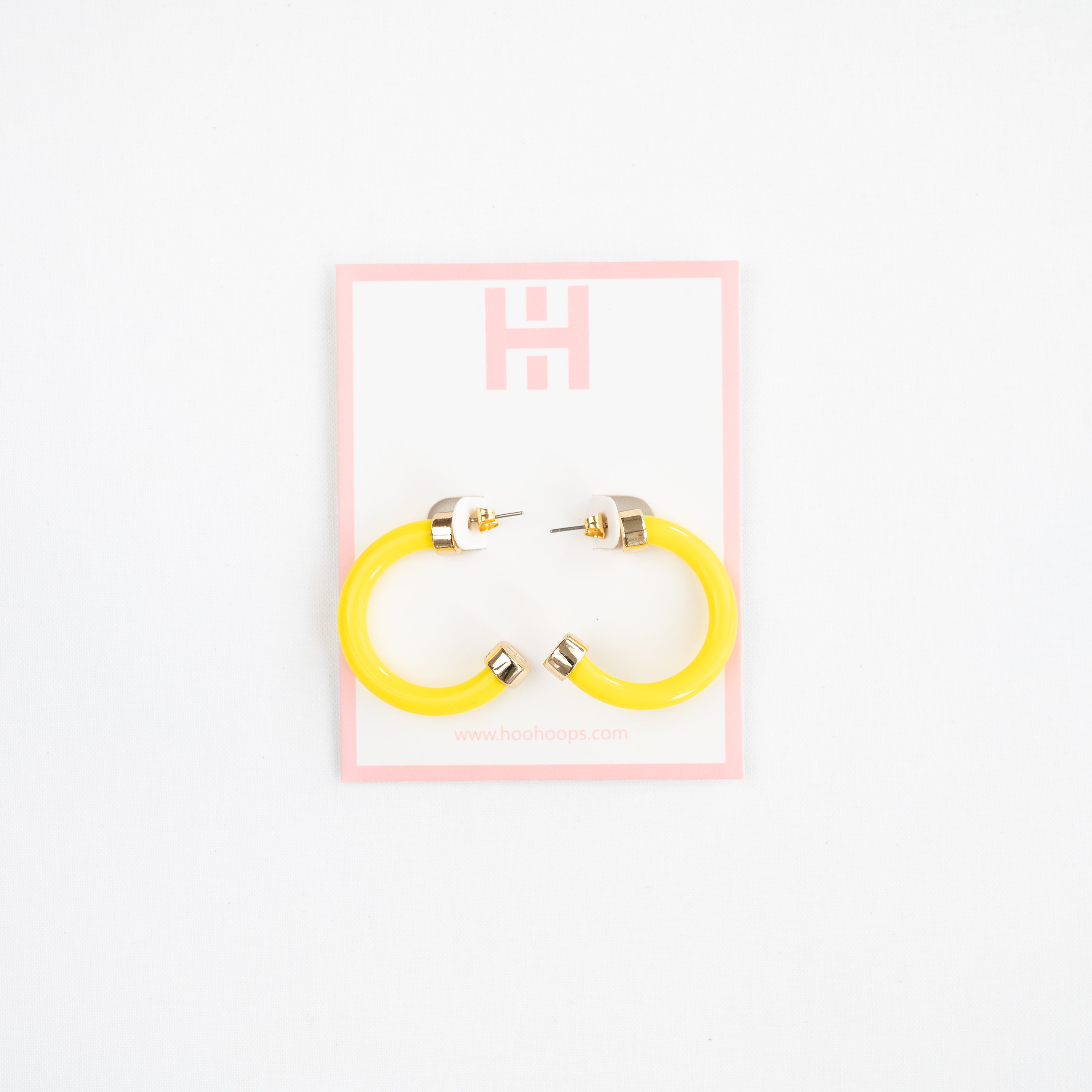 Yellow Mini Hoop Earrings