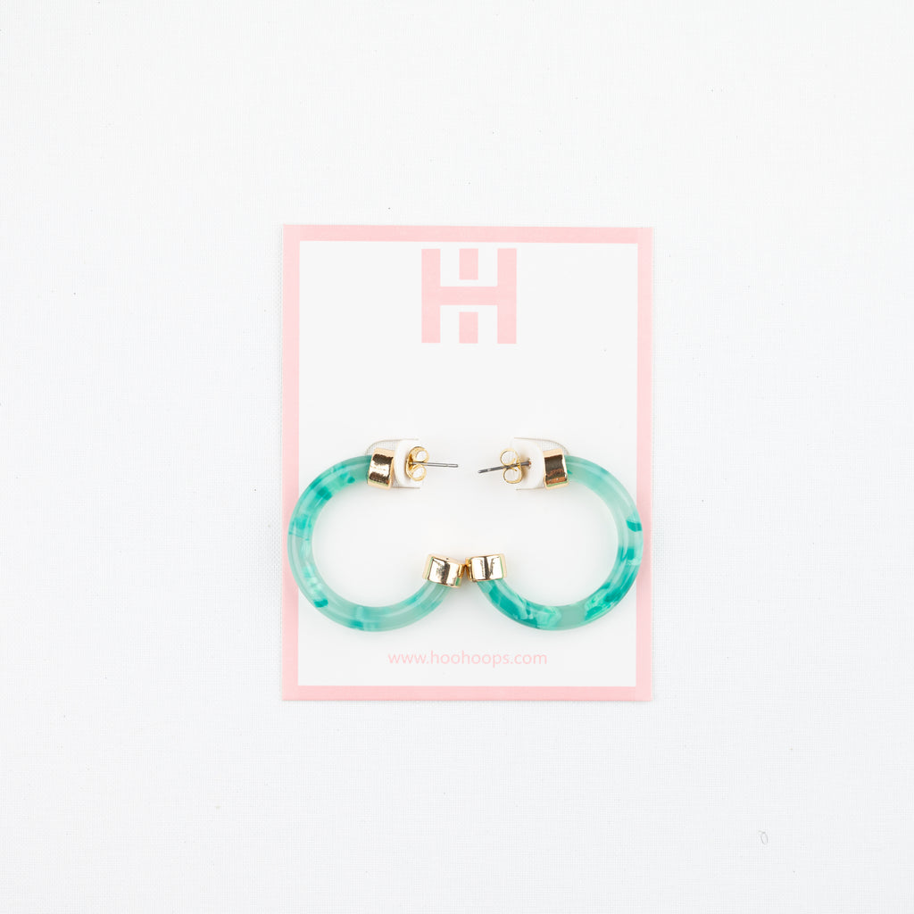Mint Julep Mini Hoop Earrings