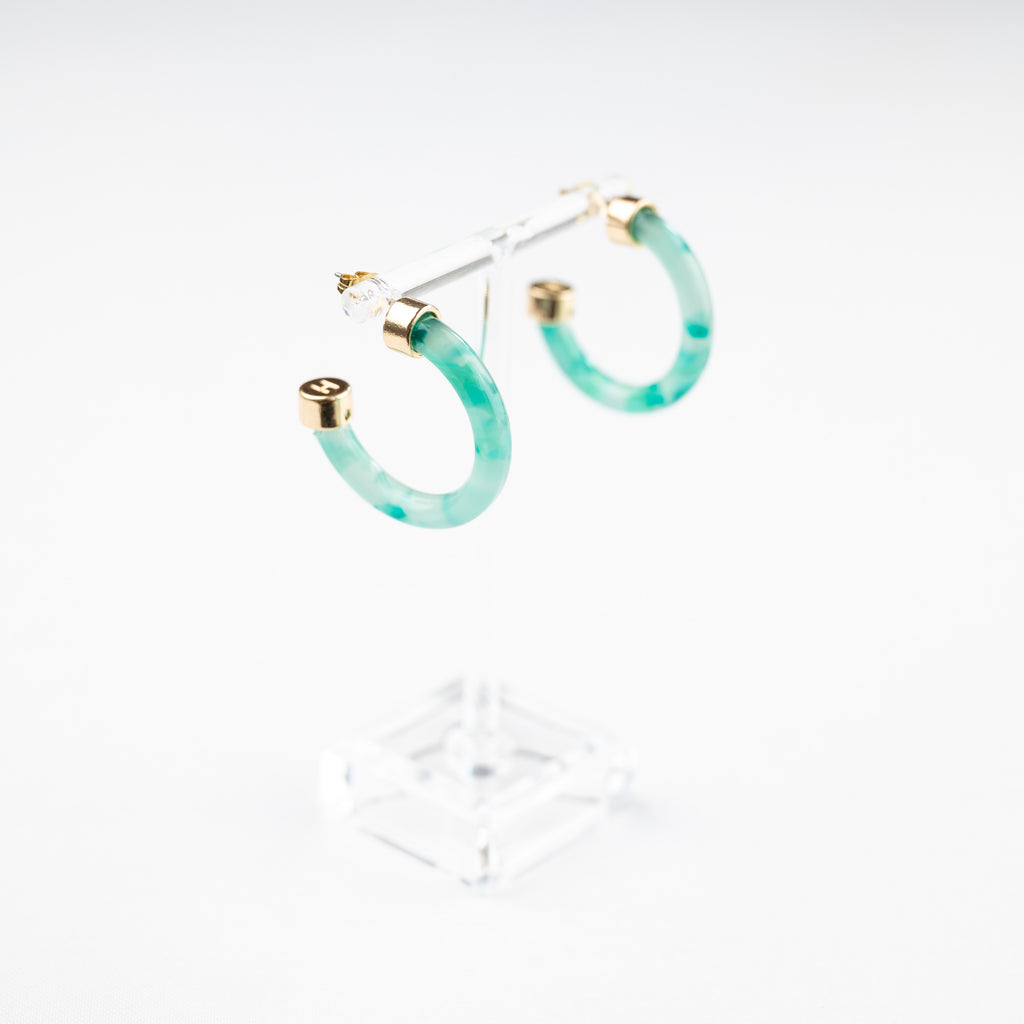 Mint Julep Mini Hoop Earrings