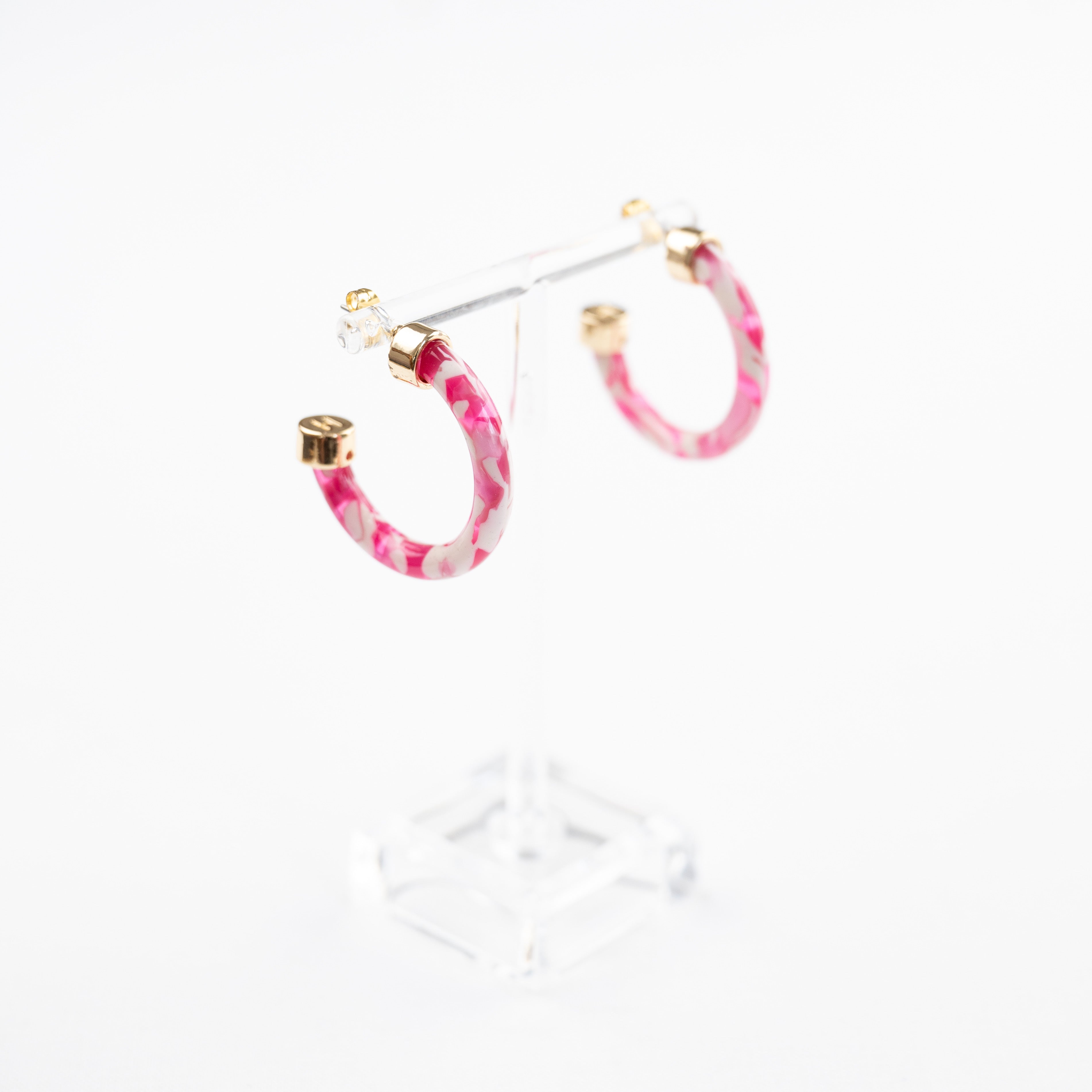 Mini Hoops - Pink Confetti